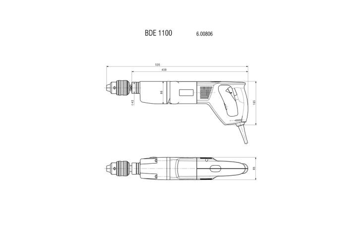Дриль Metabo BDE 1100_1