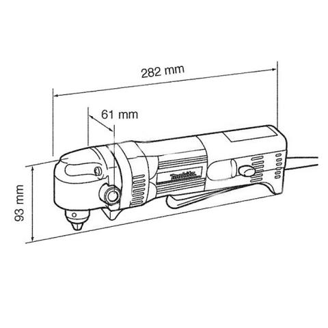 Дриль кутова Makita DA3011F_2