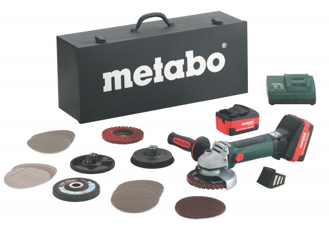 Аккумуляторная болгарка Metabo W 18 LTX 125 Inox Set_0