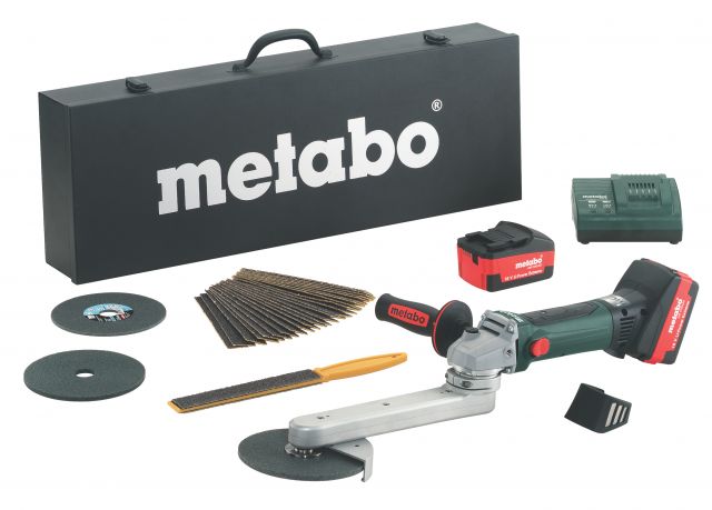 Аккумуляторная болгарка Metabo KNS 18 LTX 150 Set_0