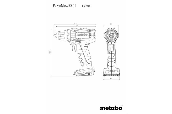 Акумуляторний шуруповерт Metabo PowerMaxx BS 12_3