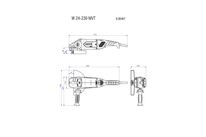 Болгарка Metabo W 24-230 MVT_4