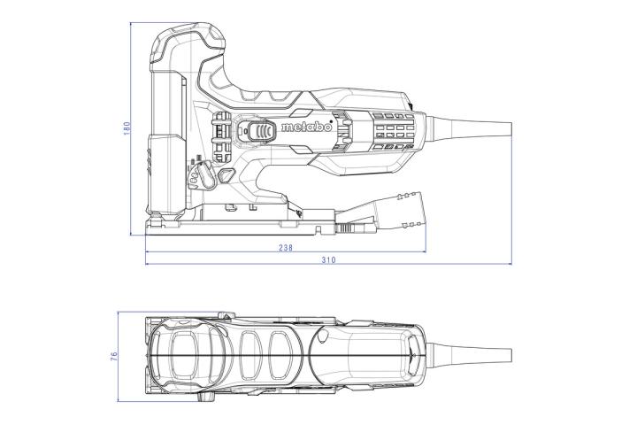Лобзик Metabo STE 100 Quick у кейсі_2