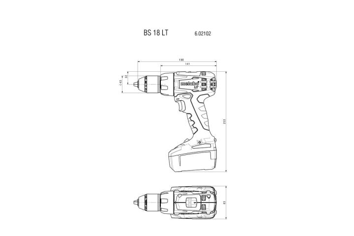 Акумуляторний шуруповерт Metabo BS 18 LT Compact_1